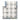 Thassos White Marble Florida Flower Border CORNER (Blue-Gray) Polished/Honed Accent & Trim Tile