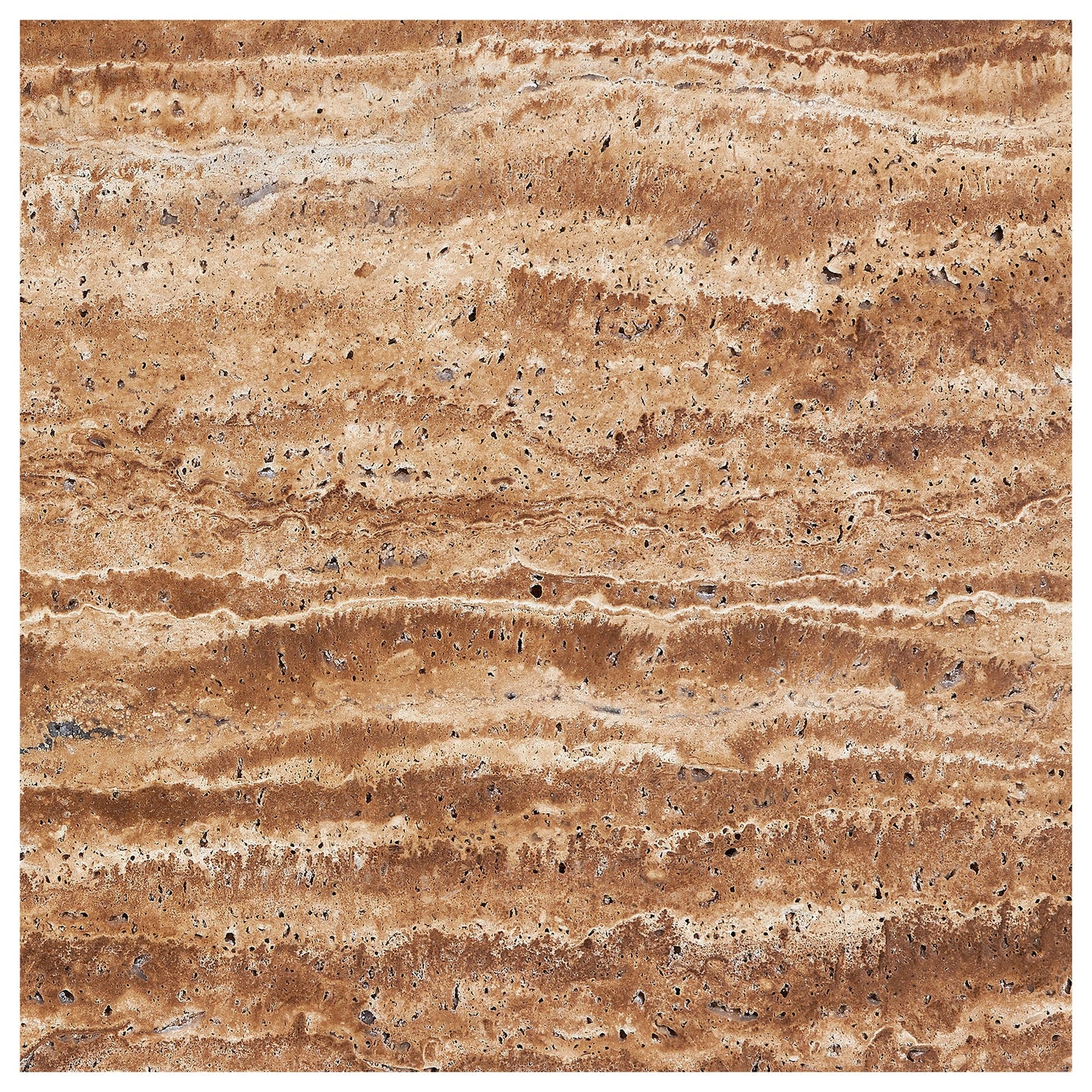 Noce Exotic Travertine Vein-Cut 18’’ X 18’’ Tile Brushed & Unfilled/Filled & Honed/Filled & Polished Brushed & Unfilled