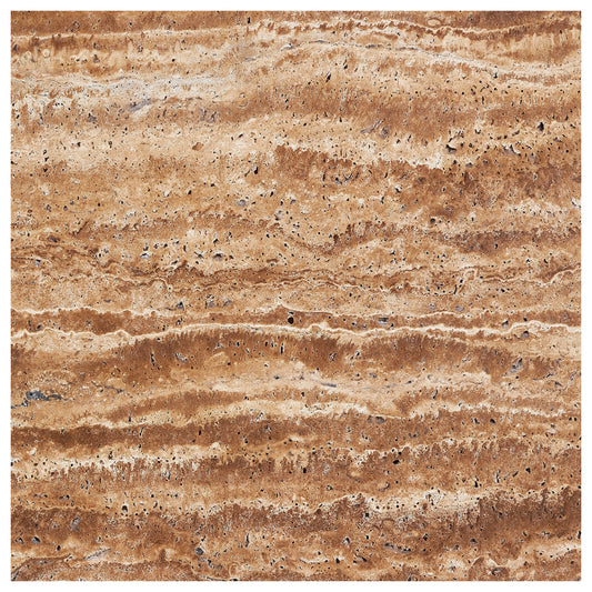 Noce Exotic Travertine Vein-Cut 18’’ X 18’’ Tile Brushed & Unfilled/Filled & Honed/Filled & Polished Brushed & Unfilled