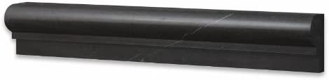 Absolute Black Granite 2â€™â€™ X 12â€™â€™ Single-Step Chair Rail Trim Polished Wall Tile