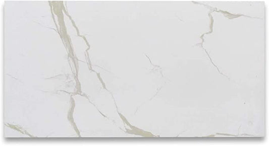 Calacatta Gold Marble 12’’ X 24’’ Tile Micro-Beveled Wall Tile