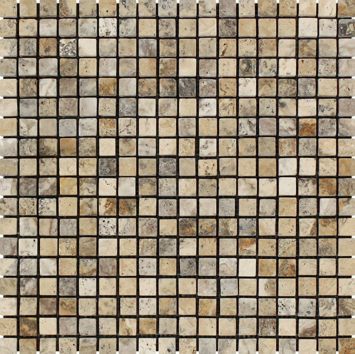Philadelphia Travertine 5/8" X 5/8" Mosaic Tumbled