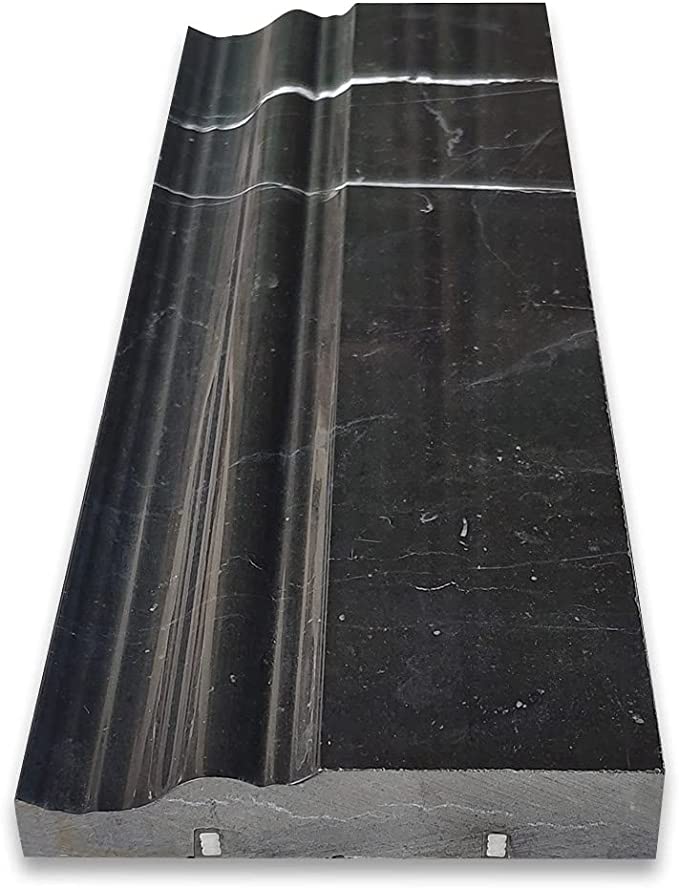 Absolute Black Granite 4-3/4â€™â€™ X 12â€™â€™ Baseboard Trim Polished Wall Tile