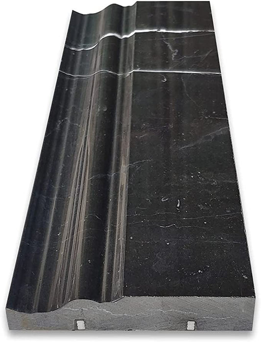 Absolute Black Granite 4-3/4’’ X 12’’ Baseboard Trim Polished Wall Tile