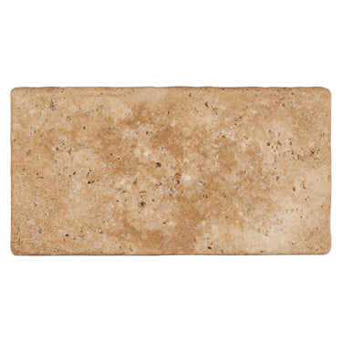 Walnut Travertine 6’’ X 12’’ Tile Tumbled/Filled & Honed Wall Tile