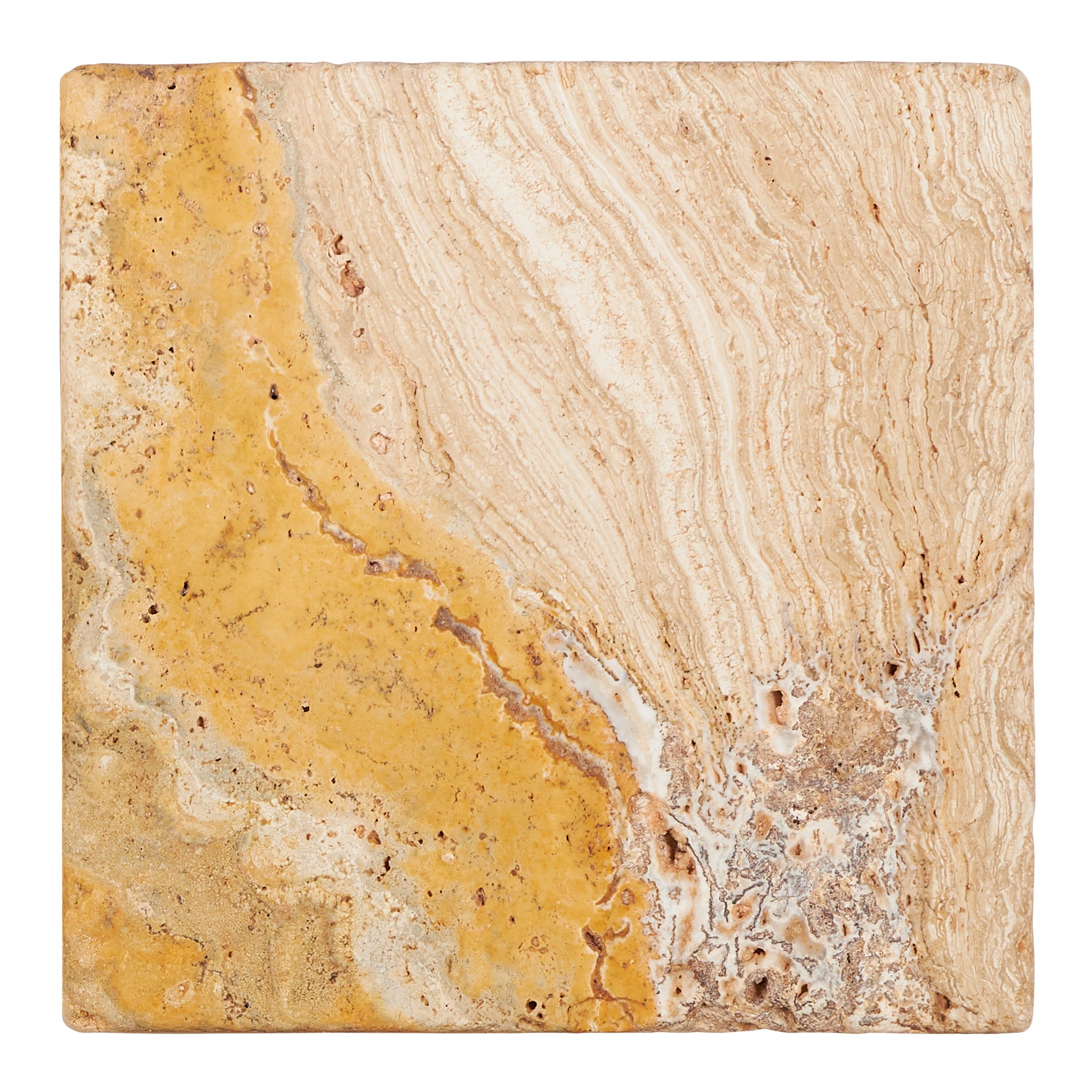 Valencia Travertine 6’’ X 6’’ Tile Tumbled Wall Tile