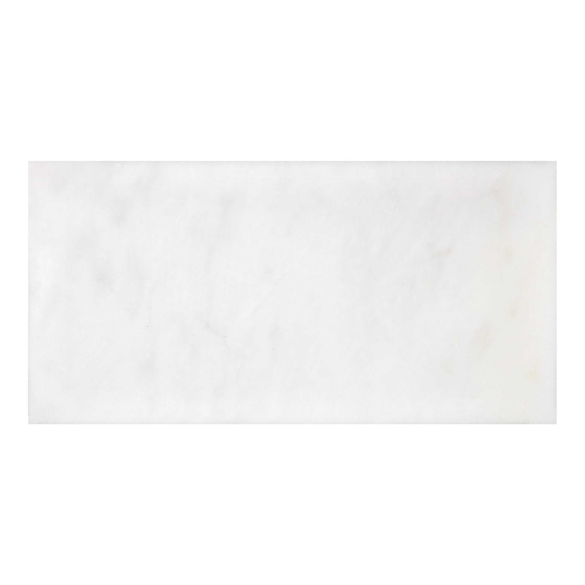 Afyon White Marble 12’’ X 24’’ Tile (Micro-Beveled) Polished Wall Tile