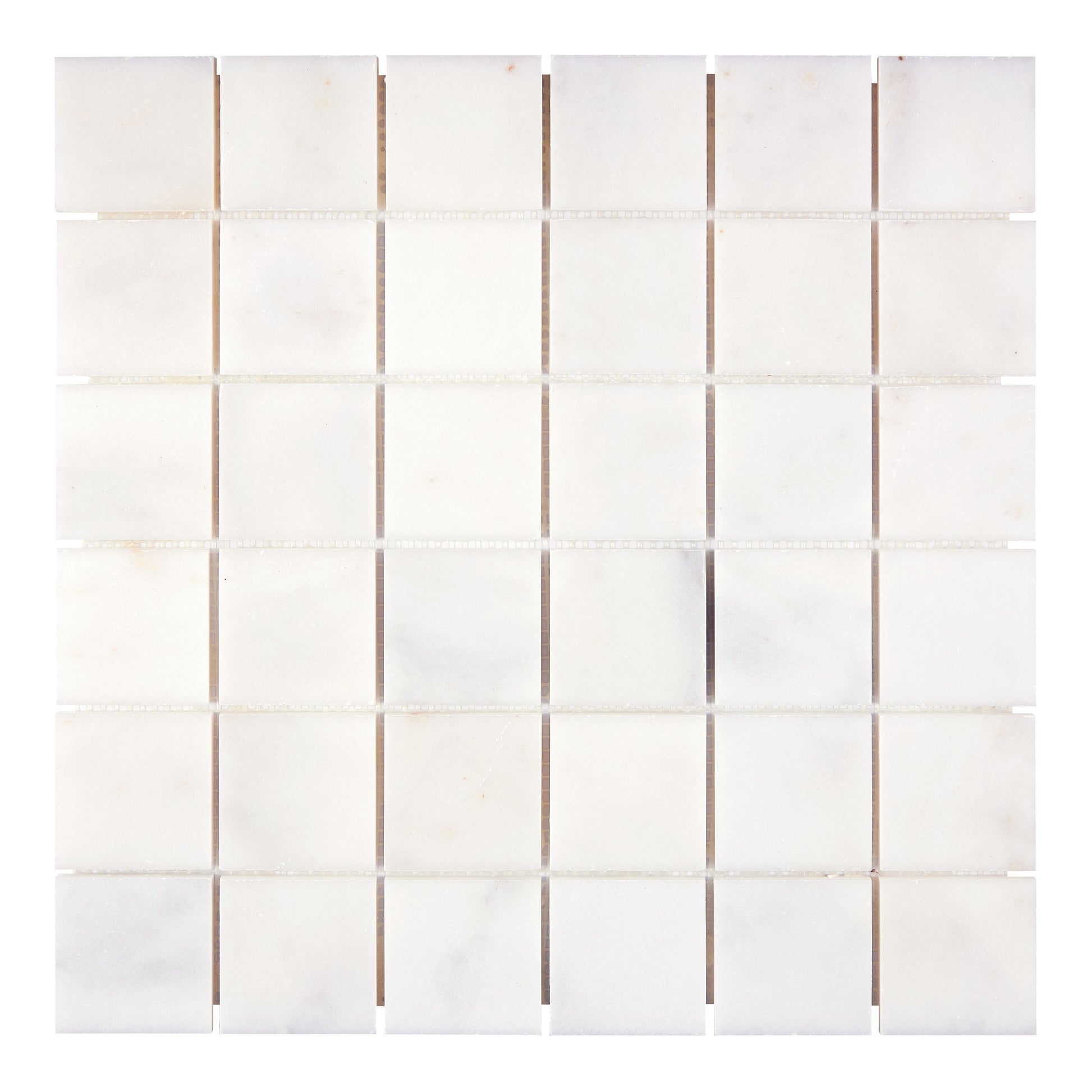 Afyon White Marble 2’’ X 2’’ Mosaic Polished Backsplash Tile