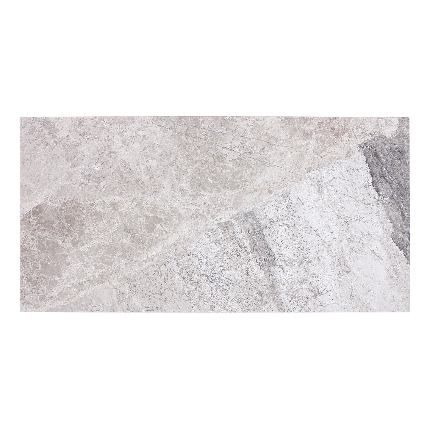 Atlantic Gray Marble 12’’ X 24’’ Tile Micro-Beveled Polished/Honed Wall Tile