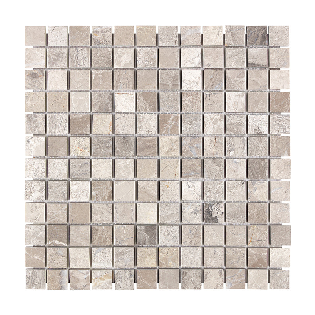 Atlantic Gray Marble 1’’ X 1’’ Mosaic Tumbled/Polished/Honed Wall Tile