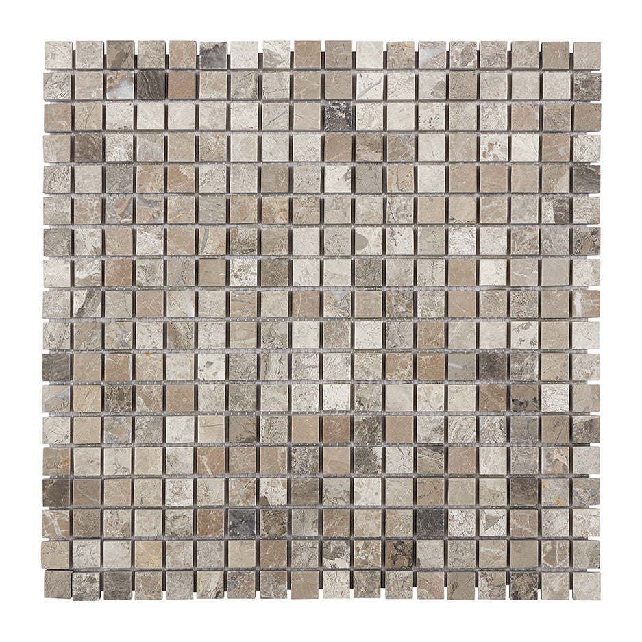Atlantic Gray Marble 5/8’’ X 5/8’’ Mosaic Tumbled/Polished/Honed Wall Tile