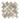 Atlantic Gray Marble 3’’ Arabesque Lantern Mosaic Polished/Honed Wall Tile