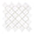 Bianco Dolomite 3’’ Arabesque Lantern Mosaic Polished/Honed Backsplash Tile