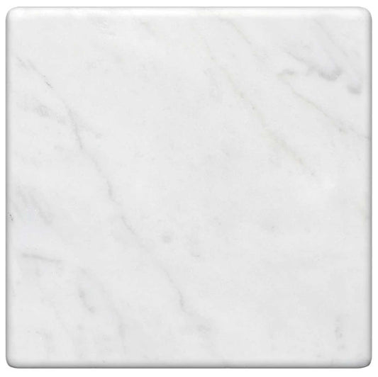 Bianco Carrara White Marble 4" X 4" Field Tile