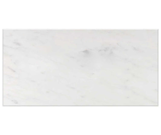 Bianco Carrara White Marble 6" X 12" Tile Micro-Beveled