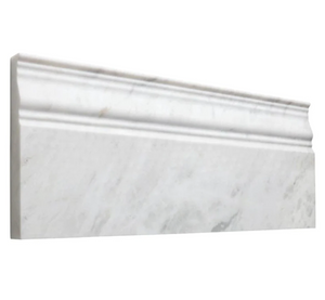 Bianco Carrara White Marble Trim - Baseboard
