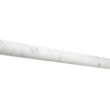 Bianco Carrara White Marble 1 X 12 Quarter-Round Trim Quarter-Round