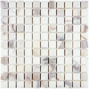 Calacatta Gold Marble Mosaic - 1x1 Square