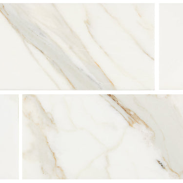 Calacatta Gold Marble 4’’ X 12’’ Tile Micro-Beveled Wall Tile