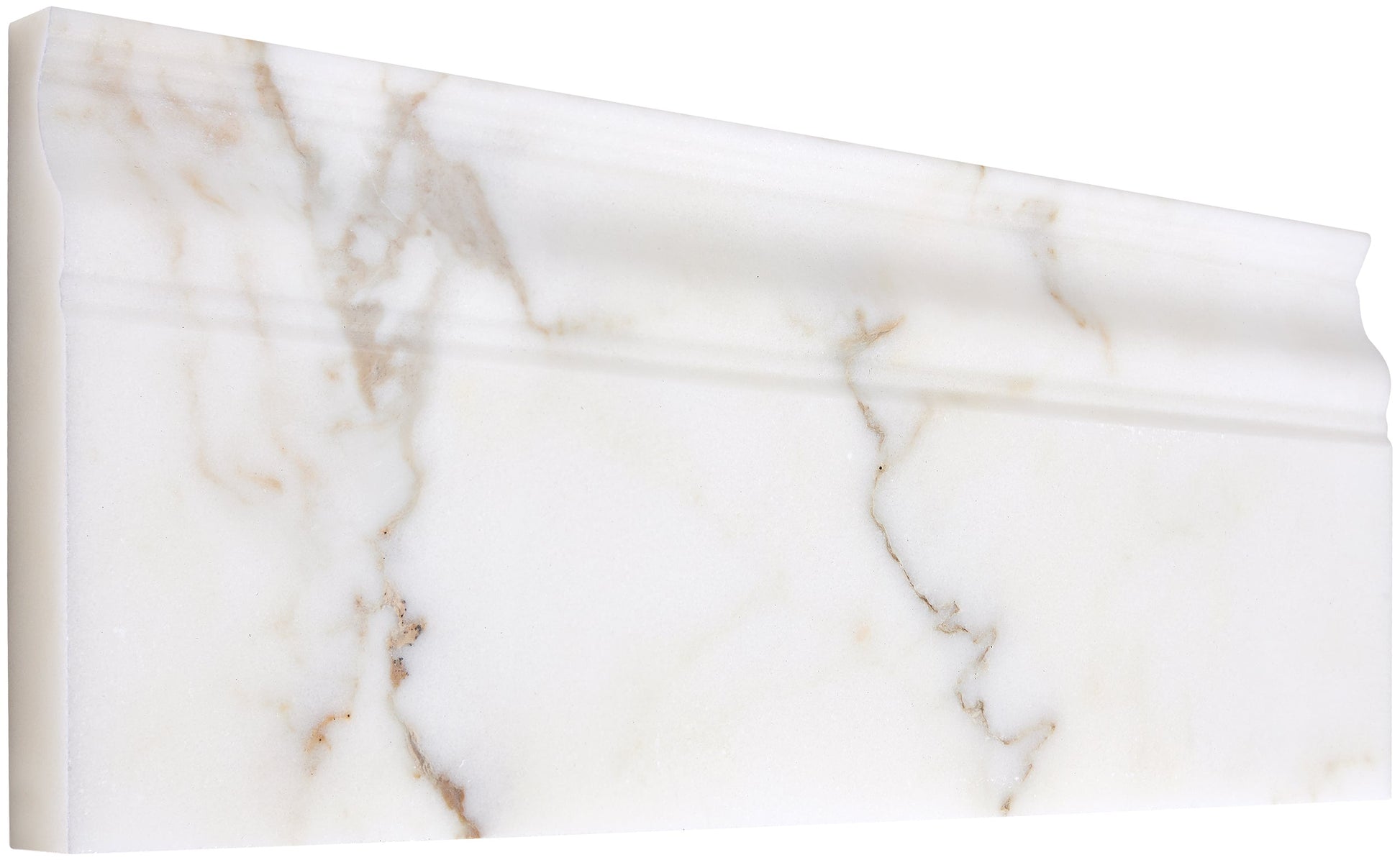 Calacatta Gold Marble 4-3/4’’ X 12’’ Baseboard Trim Baseboard
