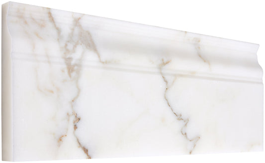 Calacatta Gold Marble 4-3/4’’ X 12’’ Baseboard Trim Baseboard