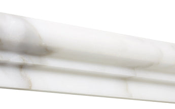 Calacatta Gold Marble 2’’ X 12’’ Single-Step Chair Rail Trim Single-Step Chair Rail