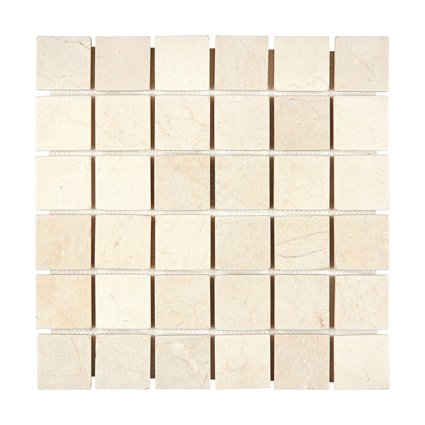 Crema Marfil Marble 2’’ X 2’’ Mosaic Backsplash Tile