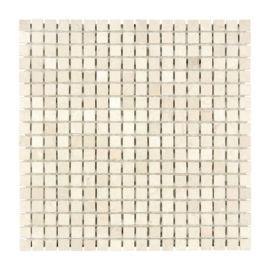 Crema Marfil Marble 5/8’’ X 5/8’’ Mosaic Backsplash Tile
