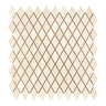Crema Marfil Marble 1’’ X 2’’ Diamond Mosaic Polished/Honed Backsplash Tile