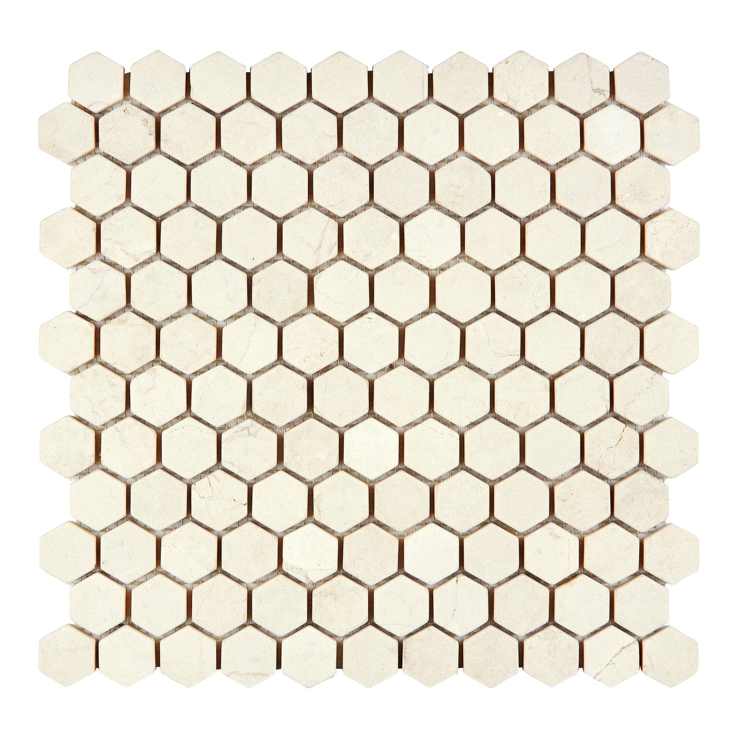 Crema Marfil Marble 1’’ Hexagon Mosaic Backsplash Tile