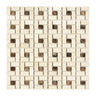Crema Marfil Marble Pinwheel Mosaic (w/ Emp. Dark Dots) Polished/Honed Backsplash Tile