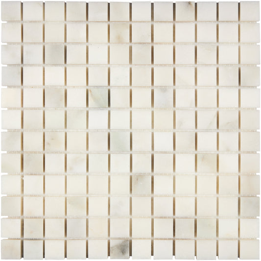 Calacatta Oliva Marble 1’’ X 1’’ Mosaic Polished/Honed Backsplash Tile