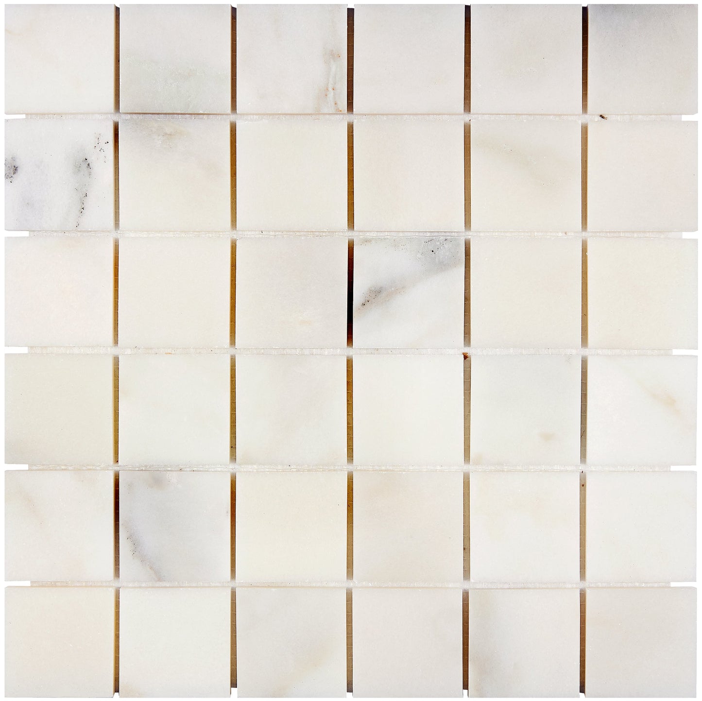 Calacatta Oliva Marble 2’’ X 2’’ Mosaic Polished/Honed Backsplash Tile