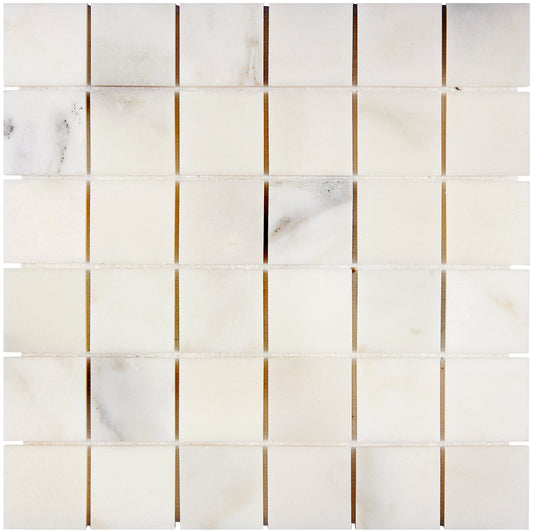 Calacatta Oliva Marble 2’’ X 2’’ Mosaic Polished/Honed Backsplash Tile
