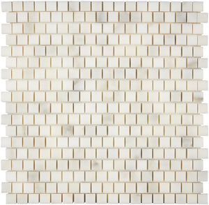 Calacatta Oliva Marble Mosaic - 5/8x5/8 Staggered