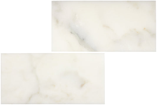 Calacatta Oliva Marble 6’’ X 12’’ Tile Micro-Beveled Polished/Honed Wall Tile