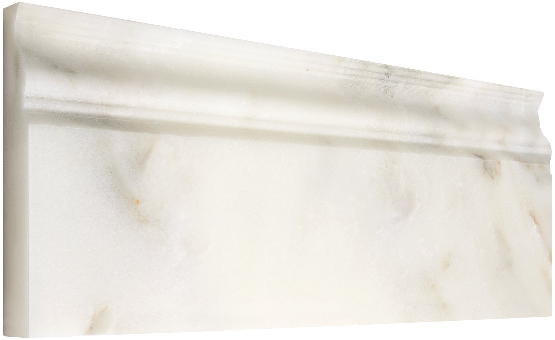 Calacatta Oliva Marble 4-3/4’’ X 12’’ Baseboard Trim Polished/Honed Baseboard