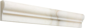 Calacatta Oliva Marble Trim - Single-Step Chair Rail
