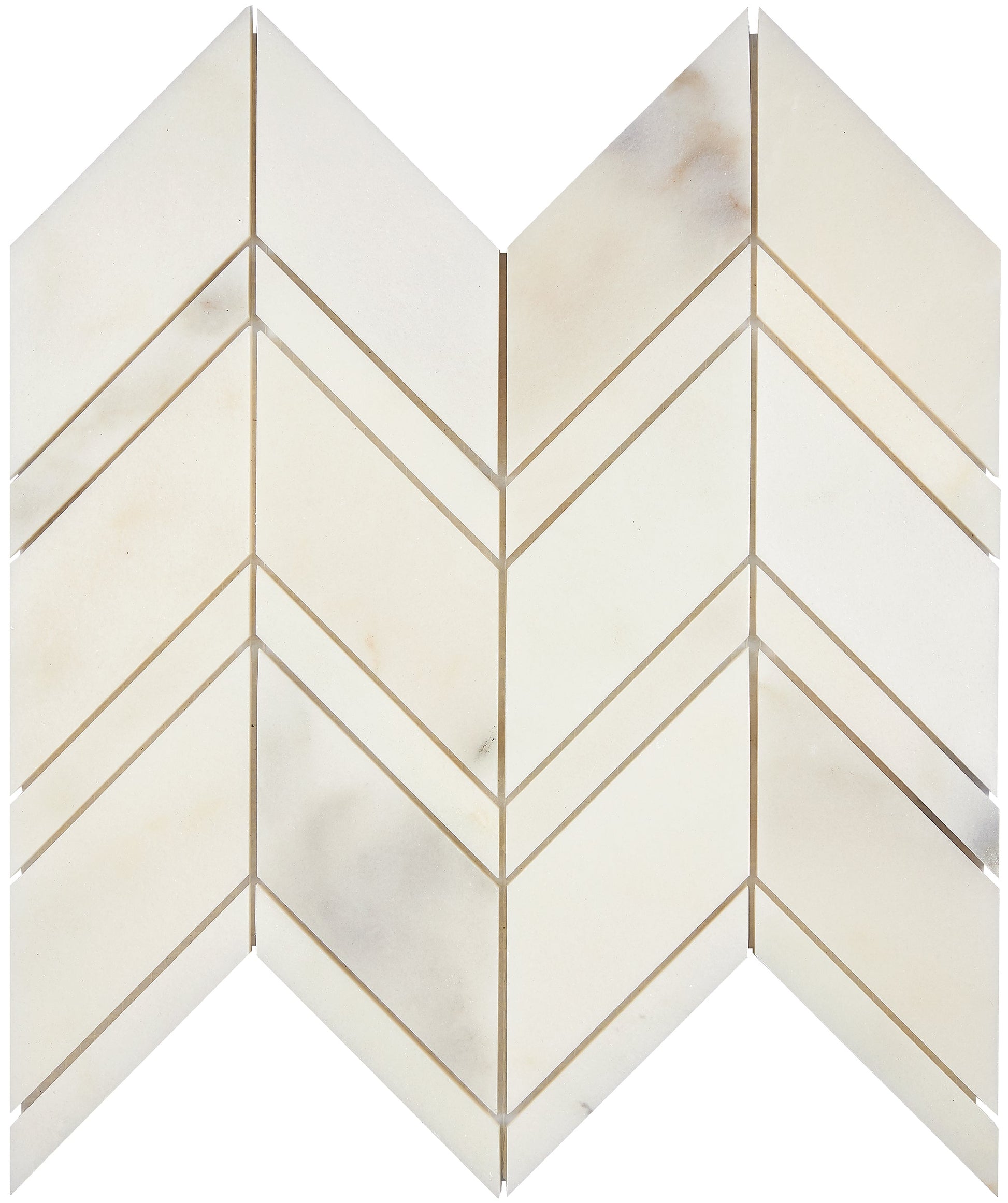 Calacatta Oliva Marble Chevron Mosaic Polished/Honed Backsplash Tile