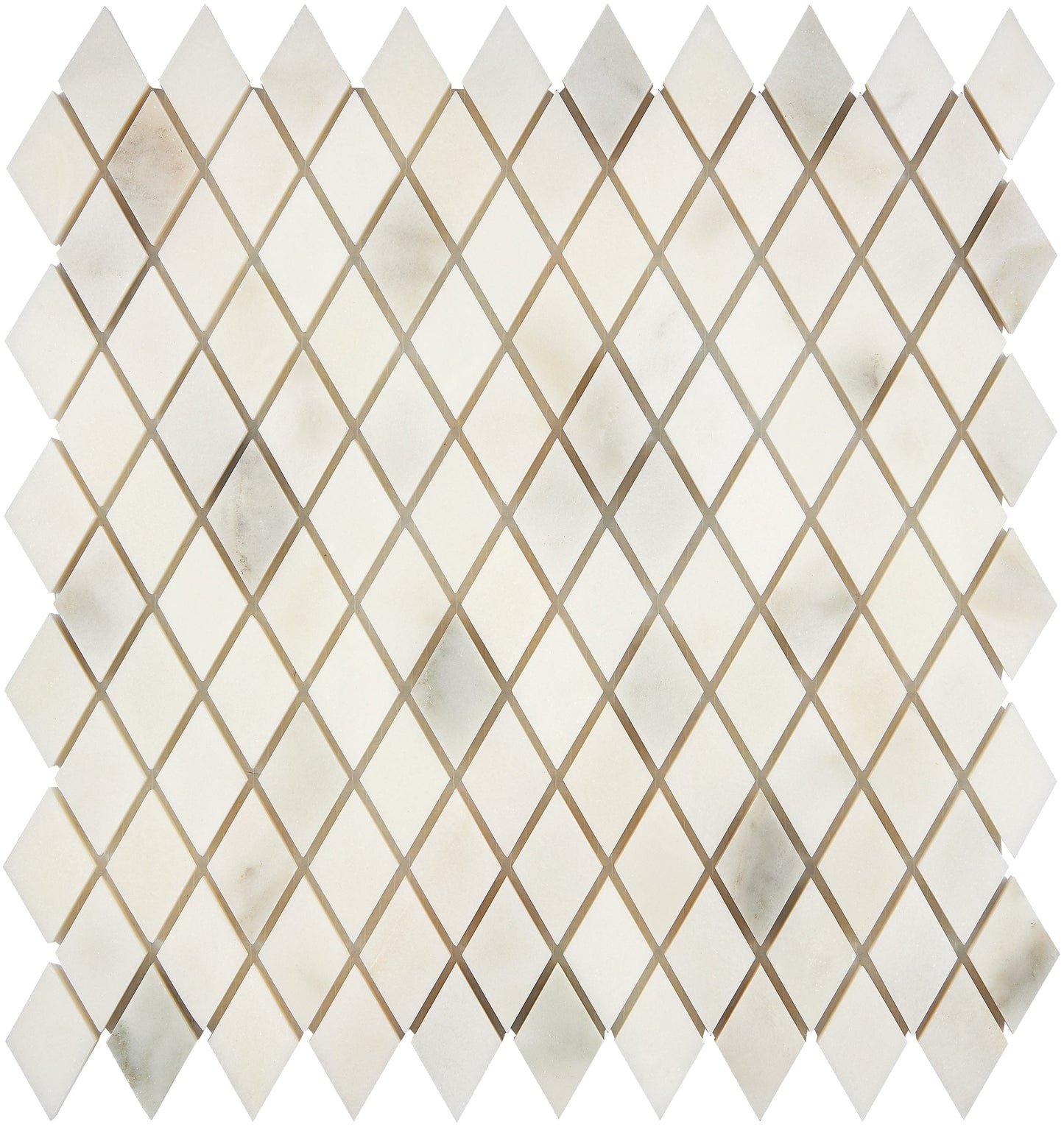 Calacatta Oliva Marble Diamond Mosaic Polished/Honed Backsplash Tile