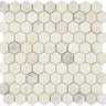 Calacatta Oliva Marble 1-1/4’’ X 1-1/4’’ Hexagon Mosaic Polished/Honed Backsplash Tile