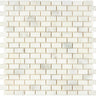 Calacatta Oliva Marble 5/8’’ X 1-1/4’’ Mini-Brick Mosaic Polished/Honed Backsplash Tile