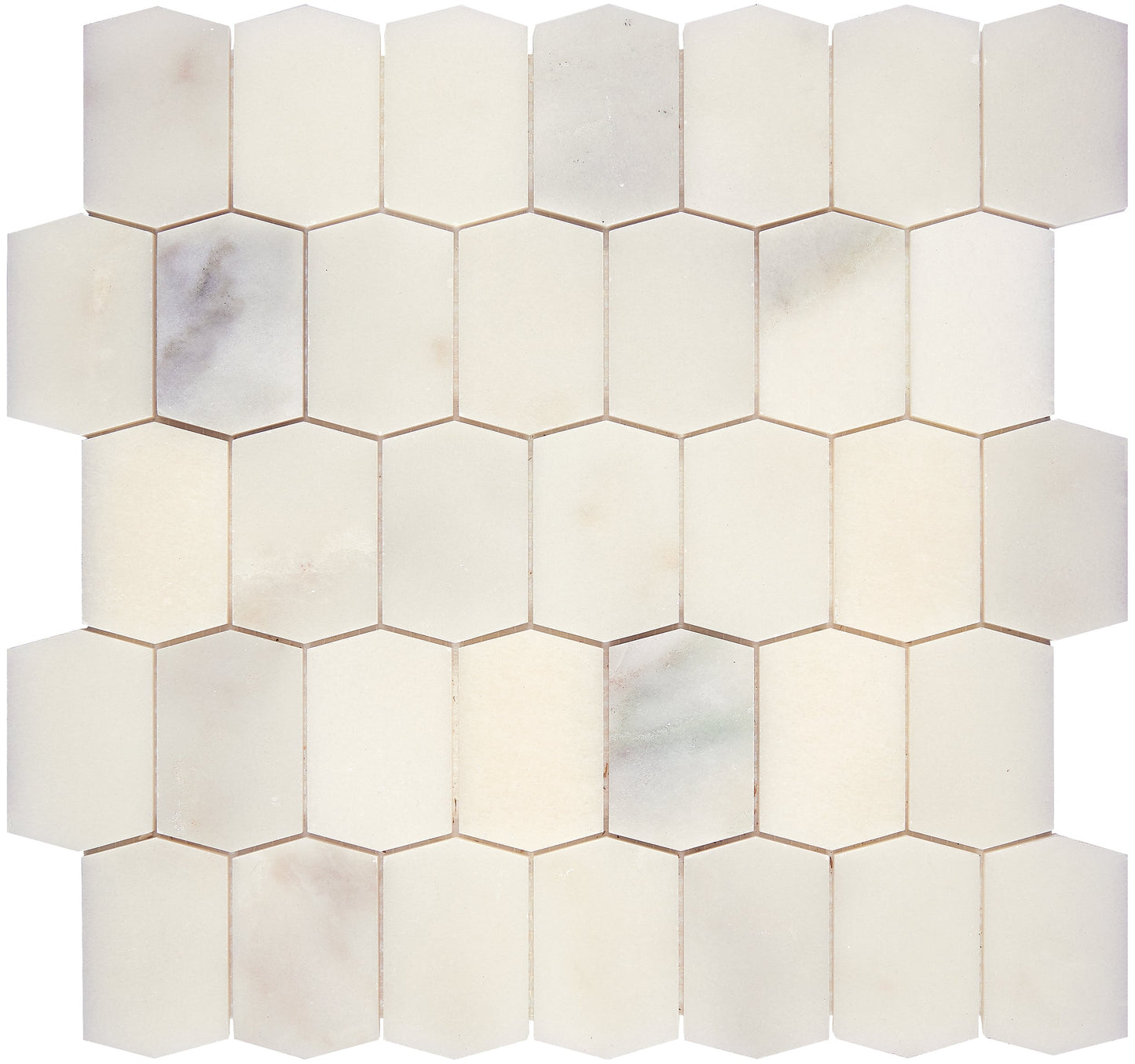 Calacatta Oliva Marble Picket Mosaic Polished/Honed Backsplash Tile