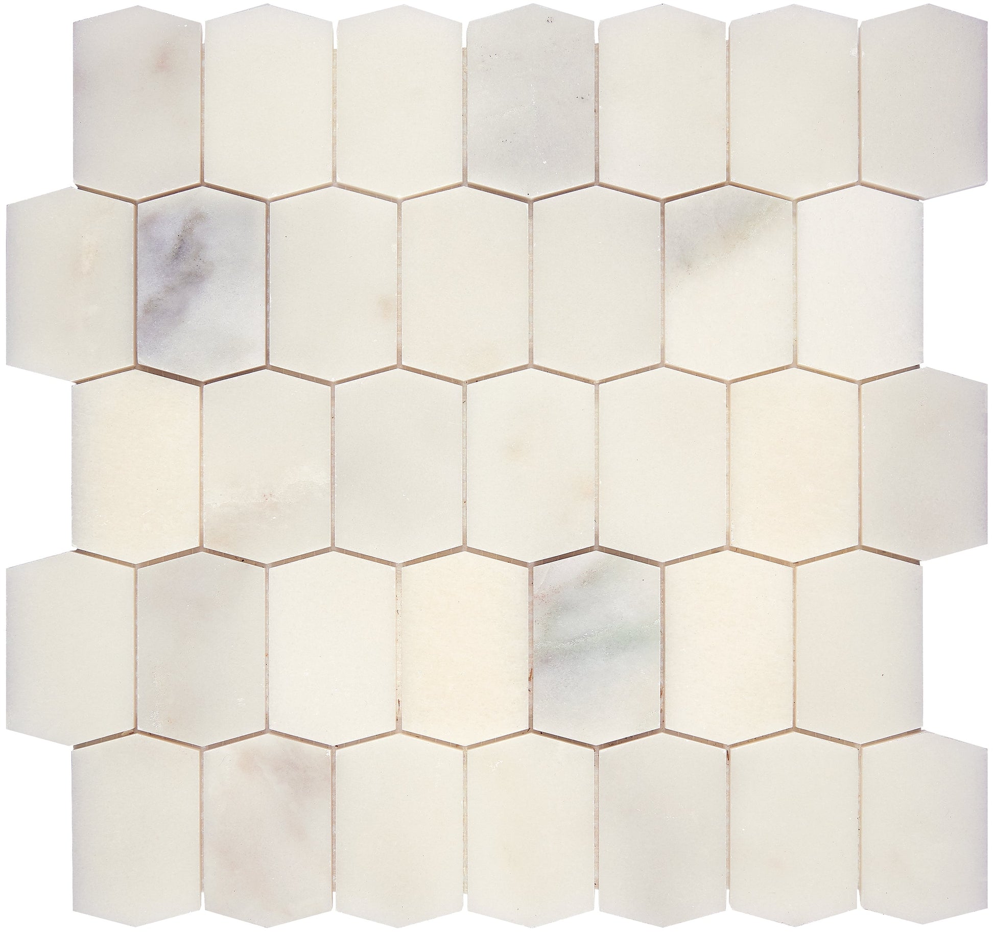 Calacatta Oliva Marble Picket Mosaic Polished/Honed Backsplash Tile