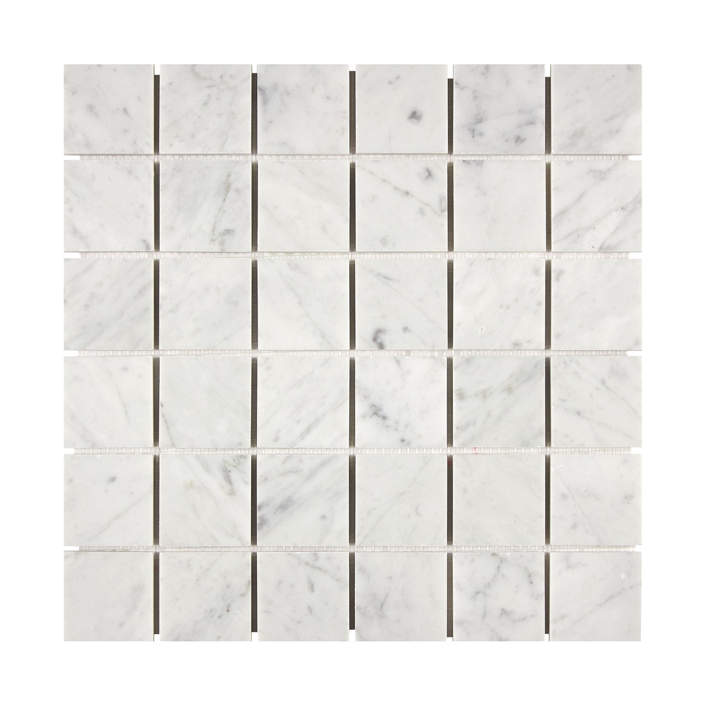 Bianco Carrara White Marble 2’’ X 2’’ Mosaic Wall Tile