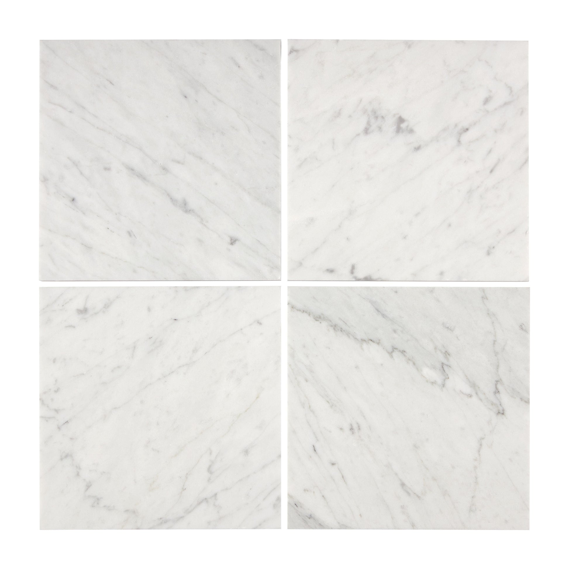 Bianco Carrara White Marble 6’’ X 6’’ Tile Micro-Beveled Wall Tile