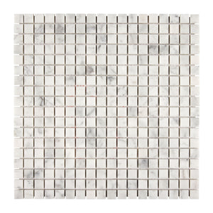Bianco Carrara White Marble Mosaic - 5/8x5/8 Square