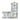 Bianco Carrara White Marble BIAS Border Corner with Blue-Gray Accent & Trim Tile