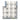 Bianco Carrara White Marble Florida Flower Border Corner with Blue-Gray Accent & Trim Tile