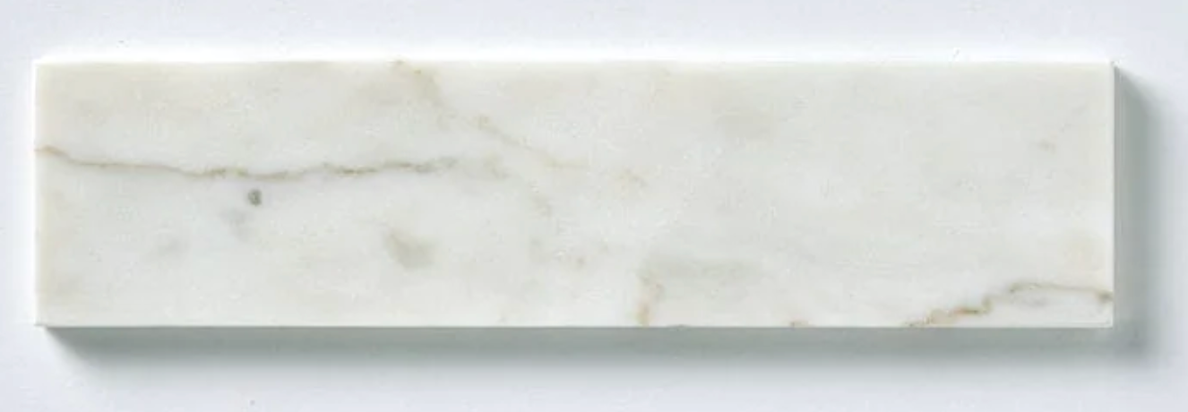Calacatta Gold Marble 2" X 8" Tile Micro-Beveled